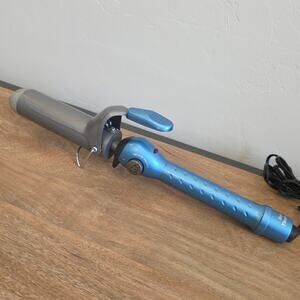 BaBylissPRO Nano Titanium Curling Iron 1.5” BABNT150SN Blue Tested